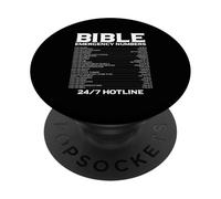 Bible Emergency Numbers Funny Hotline Christian Gift PopSockets PopGrip Adesivo