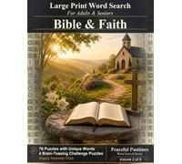 Bible & Faith Word Search: 80 Relaxing Large Print Puzzles for Adults and Seniors