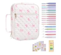 Bible Journaling Kit - Strumenti di lettura delle Scritture Accessori | con custodia, 12 evidenziatori colorati, 5 penne, 75 segnalibri, 200 etichette accessori per lo studio della Bibbia religiosa
