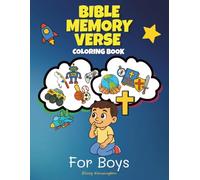 Bible Memory Verse Coloring Book: For Boys