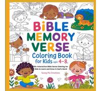 Bible Memory Verse Coloring Book For Kids Ages 4-8: 50+ Interactive Bible Verse Coloring For Kids to Learn And Grow in God´s Word