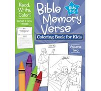 Bible Memory Verse Coloring Book for Kids Volume Two: Short and Easy Verses to Read, Write and Color