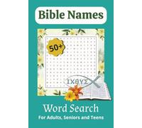 Bible Names Word Search Puzzle Book: Word Searches with Easy-to-Read Print about Biblical Words, Biblical Names and Biblical Places | 6x9 inches, 110 ... … Gift for Vacations, Holidays, and Free Time