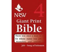 Bible NRSV Giant Print Bible: Volume 4, Job - Song of Songs (Tascabile)
