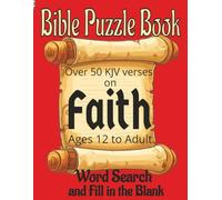 Bible Puzzle Book Faith: Word Search and Fill in the Blank
