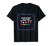 Bible Recap 365 Days Pixel Achievement Retro Faith Maglietta