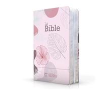 Bible Segond 21 compacte : couverture souple toilée couleur rose bonbon, avec fermeture éclair: Couverture souple toilée motif feuilles, avec fermeture éclair