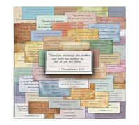 Bible Stickers, Inspirational Decals Set of 50, Motivational Positive Jesus Verse Stickers, Ideal for Kids, Water Bottles, Journaling, Planner, Laptops, Phone Cases, 2.16-3.34in