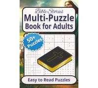 Bible Stories Multi Puzzle Book: 50+ Inspirational Easy to Read Print Biblical Verse Word Search, Crossword, Sudoku Puzzles | 6x9 inches, 120 pages | ... Included | Relaxing Fun for the Whole Family