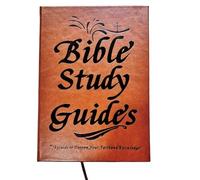 Bible Study Books - 14x21.5cm Devotional Summary Book Journal & Bible Guide, Premium PU Leather Cover & Paper, Daily Workbook For Prayer & Reading, Spiritual Growth Present
