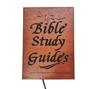 Bible Study Guide Book, Bible Studies Journal, Devotional Planner Design, Faith Building Organizer, Spiritual Growth Tool for Daily, Teen, Men, Women, Catholic, Christian Use, 8.43x5.83x0.43 inches