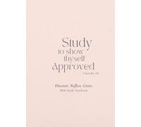 Bible Study Notebook: A guided bible study notebook to record bible study notes and reflections | 7x10" Pink | for personal study or gifting