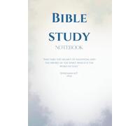 BIBLE STUDY NOTEBOOK: FOR MEN. Inspiring Bible verses on each page. Perfect for birthdays, Father’s Day, Christmas, or ministry gifts
