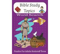 Bible Study Topics: Word Searches with Easy to Read Print about Bible Study Topics, Inspriation, Jesus and more | 6x9 inches, 110 pages | 55 Puzzles... Gift for Students, Teachers and Christians.