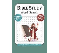 Bible Study Word Search Puzzle Book: Word Searches with Easy to Read Print about Bible Study, Bible, Faith and More / 6x9 inches, 110 Pages / 50+ ... Gift for Vacations, Holidays and Free Times