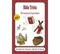 Bible Trivia Crossword Puzzles: Crossword puzzles with easy-to-read print about bible trivia / 6x9 inches, 120 pages/50+ Puzzles... Gifts for Vacations, Holidays and Relaxation