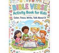 Bible Verse Activity Book & Coloring Book for Kids: 35 Days of Bible Fun: Short and Easy Verses to Read, Trace, Write and Color