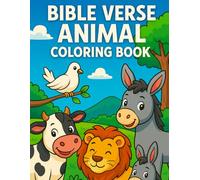 Bible Verse Animal Coloring Book: Fun & Inspiring Scripture with Cute Animals to Color
