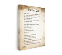 Bible Verse Canvas The Lord Is My Shepherd Christian Wall-Art Religious Home Decor Gift for Prayer Room(Unframed,16x24inch(40x60cm))