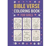 Bible Verse Coloring Book for Girls: 35 Fun and Uplifting Verses to Color: Beautiful Bible Verses to Color and Cherish