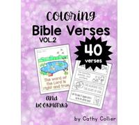 Bible Verse Coloring Book for Kids: Fun and Inspirational Christian Coloring Pages with Scriptures for Ages 4-8 Vol 2 Perfect for Sunday School, ... for children encourages creativity, gratitude