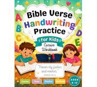 Bible Verse Handwriting Practice for Kids: Cursive Workbook for Kids Ages 8-12
