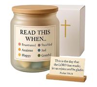 Bible Verse Jar, Scripture Card Set, Inspirational Faith Reminder, 2.56x2.56x3.15 Inches Daily Prayer Notes 100 Pieces, for Bedside, Gift, Baptism, Christian, Easter, Home