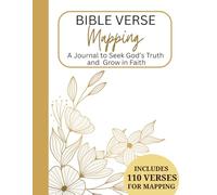 Bible Verse Mapping Journal for Women - 40 Verse Maps, 110 Verses to choose from - Scripture Study Notebook to Seek God’s Truth, & Deepen Your Prayer Life - 8.5 x 11 in. - Christian Gifts for Women