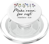 Bible Verse Matthew 11 28 Make Room for Rest Trust God Jesus PopSockets PopGrip per MagSafe