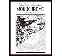 Bible Verse Monochrome Coloring Book: Single Color Bible verse coloring pages