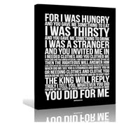 Bible Verse Poster Matthew 25, Good and Faithful Servant Scripture Art, Religious Wall Decor for Christian Home, Study, Gift(Framed,16x24inch(40x60cm))