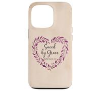 Bible Verse Saved By Grace Through Faith Scripture God Quote Custodia per iPhone 13 Pro