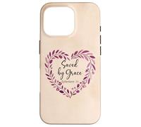 Bible Verse Saved By Grace Through Faith Scripture God Quote Custodia per iPhone 16 Pro