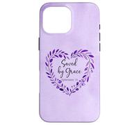 Bible Verse Saved By Grace Through Faith Scripture God Quote Custodia per iPhone 16 Pro Max