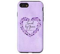 Bible Verse Saved By Grace Through Faith Scripture God Quote Custodia per iPhone SE (2020) / 7/8