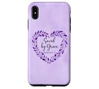 Bible Verse Saved By Grace Through Faith Scripture God Quote Custodia per iPhone XS Max