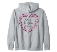 Bible Verse Saved By Grace Through Faith Scripture God Quote Felpa con Cappuccio
