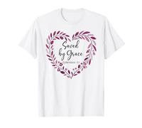 Bible Verse Saved By Grace Through Faith Scripture God Quote Maglietta