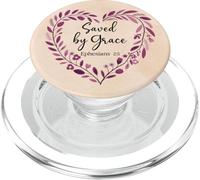 Bible Verse Saved By Grace Through Faith Scripture God Quote PopSockets PopGrip per MagSafe