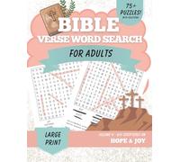 Bible Verse Word Search for Adults Large Print (KJV) Vol. 4: Hope & Joy - 80 Christian Word Search Puzzles with Scriptures & Solutions | Christian Bible Puzzle Book Series