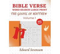 Bible Verse Word Search Large Print: The Gospel of Matthew - Volume 1