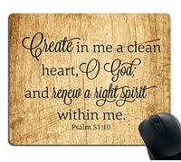 Bible Verses About Cleanliness Tappetini per Il Mouse Soffice Tappetino per Mouse Base in Gomma Mousepad per Gioco Laptop Casa 25X30Cm