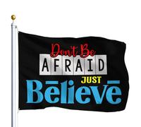 Bible Verses Don'T Be Afraid Just Believe Bandiera Da Cortile 90X150Cm Divertenti Durevole Bandiera Da Esterno Banner Per Casa Prato Festival