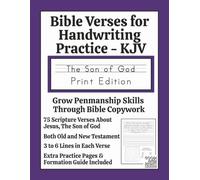 Bible Verses for Handwriting Practice - KJV: The Son of God Print Edition