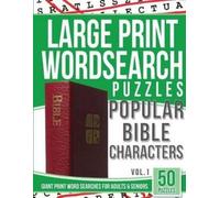 Bible Word Sear Large Print Wordsearches Puzzles Popular Bible Chara (Tascabile)