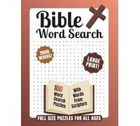 Bible Word Search: 100 Inspiring Puzzles for Faith and Fun: Large Print Christian Puzzle Book for Adults, Teens, Seniors Featuring 100 Bible Verses, ... - A Perfect Gift for Believers of All Ages
