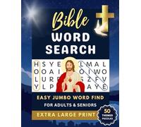 Bible Word Search Extra Large Jumbo Print for Adults & Seniors: Easy Word Finds with Scripture Verses & Quotes - Christian Activity for Elderly