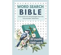 Bible Word Search for Adults: 80 easy to read Christian puzzles featuring Psalms, Proverbs, Old and New Testament stories | Faith Building Word Games for Adults and Seniors