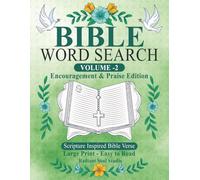 Bible Word Search for Adults and Seniors - Volume 2: Faith, Hope & Strength | Large Print Scripture-Inspired Puzzles with Solutions