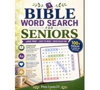 BIBLE WORD SEARCH FOR SENIORS - LARGE PRINT: 100 Extra Large Print KJV Scripture Puzzles for Seniors and Visually Impaired Adults | 10 Comforting Themes | Easy to Read | Solutions Included